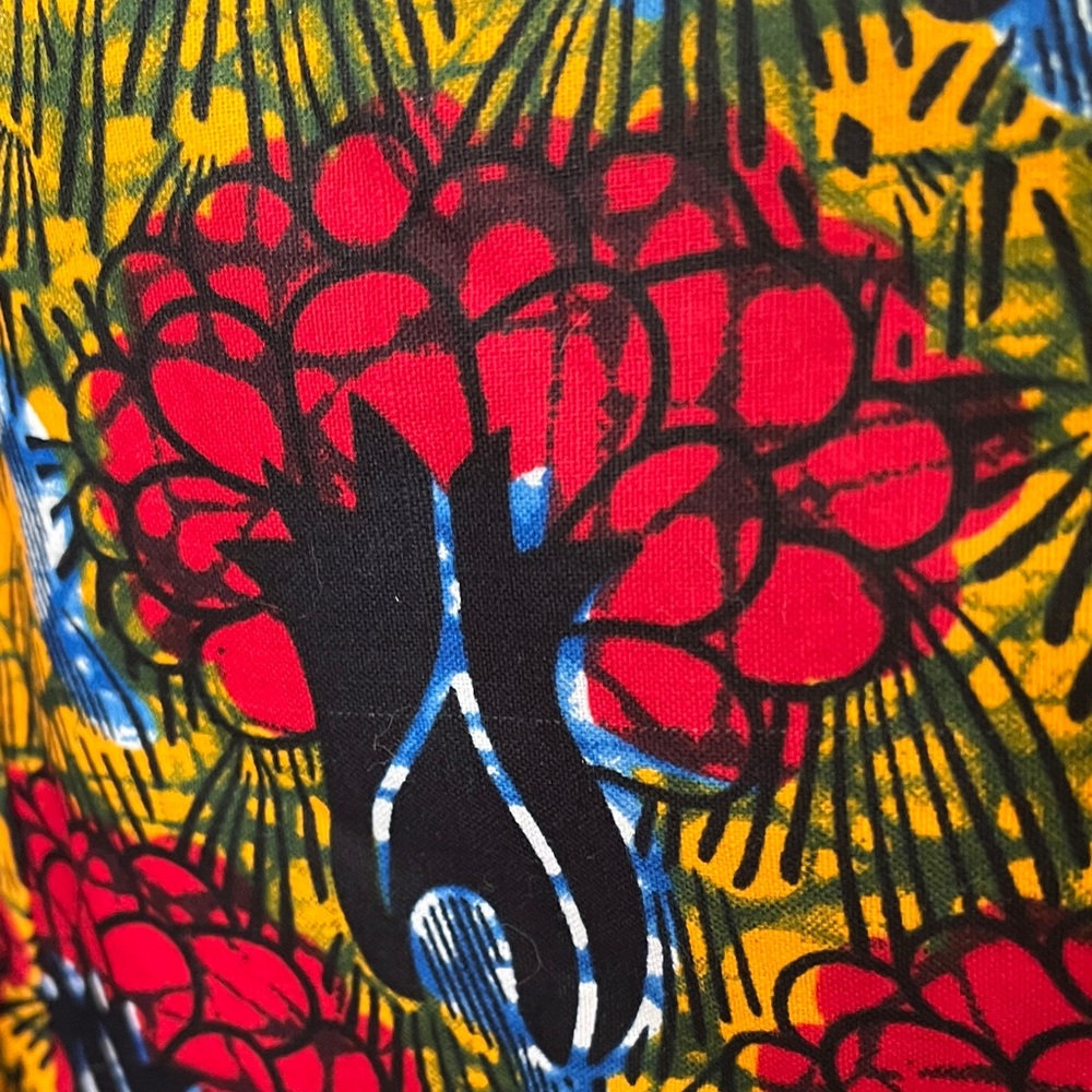 Kutula by Africana Floral Patterned Blazer in Red and Yellow - Picture 6 of 6